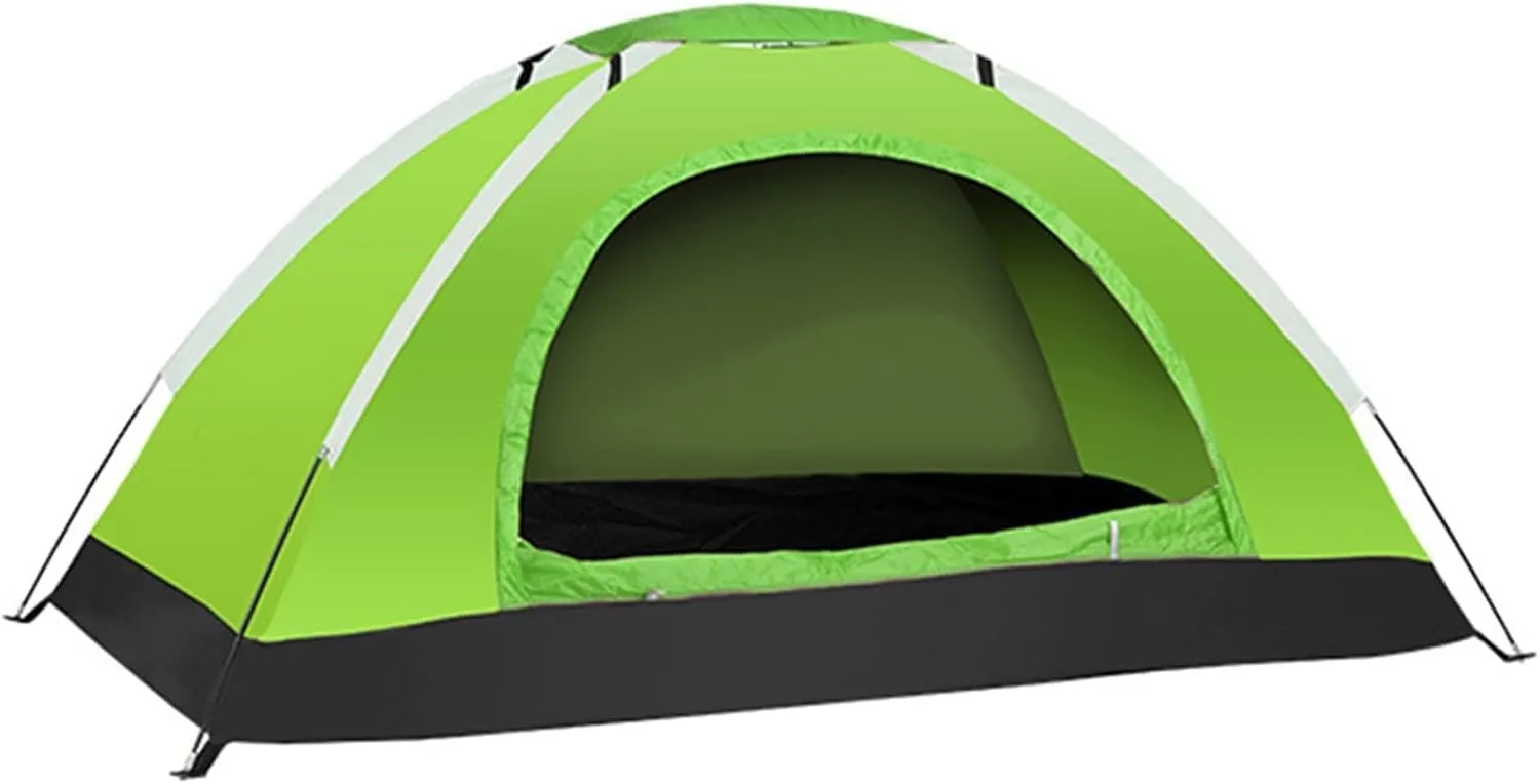 1/2 Person Camping Tent, Tent Lightweight Dome Tent, Oxford Fabric Waterproof Easy Setup Portable Backpacking Tents for Hiking Backyard Camping(1 Person Green)