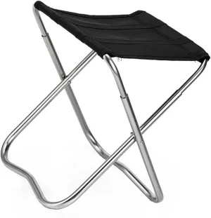 1pc Lightweight Folding Fishing Chair Portable Outdoor Stool for and Travel Ultra-Compact Design