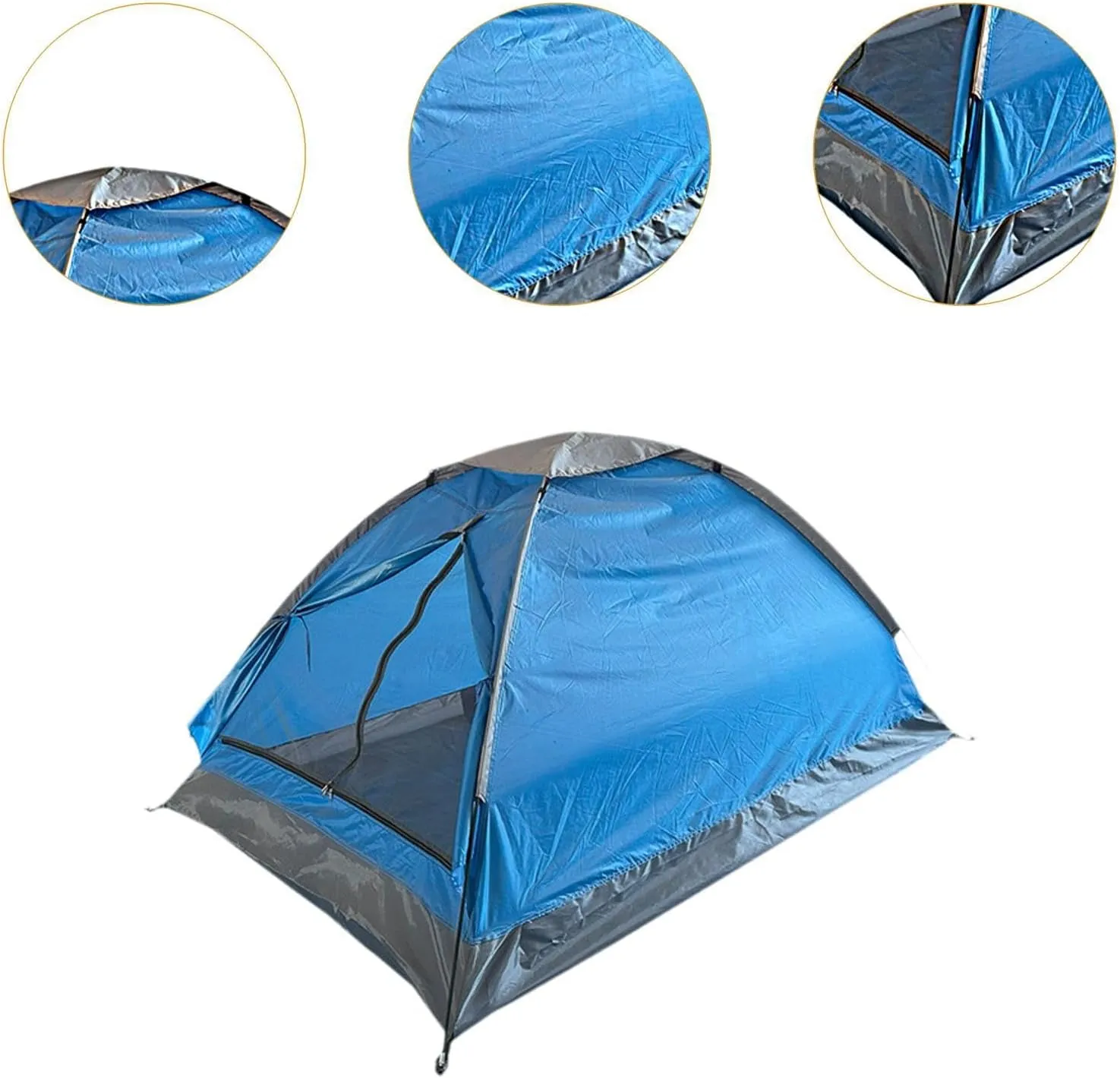 2 Person Camping Tent Foldable Accessories Dome Shade Easy to Set up Outdoor Tent for Hiking Trekking Backyard Garden Outdoor