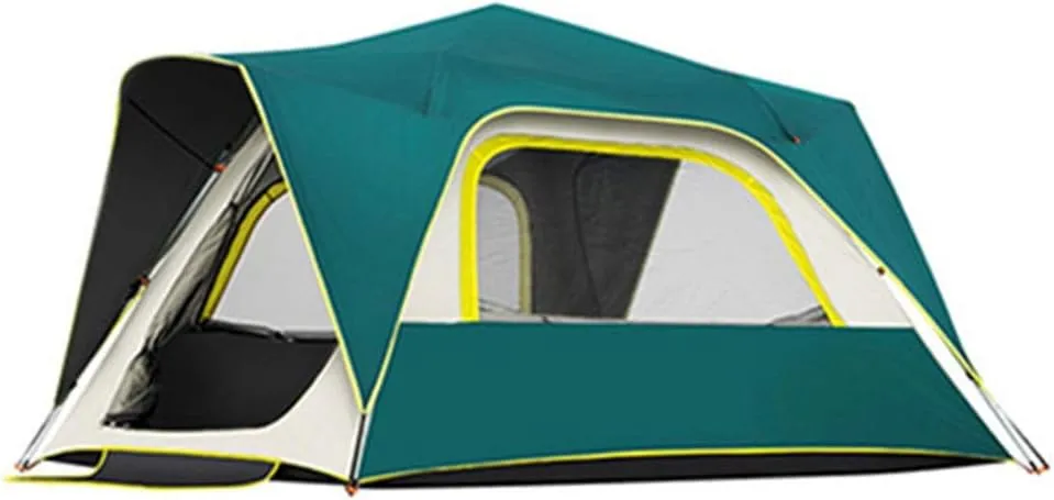 5-6 Person Lightweight Backpacking Tent Windproof Camping Tent Awning Family Tent Double Layer with Automatic Pop-Up Beach Tent for Outdoor Camping Family Beach Hunting Hiking Travel