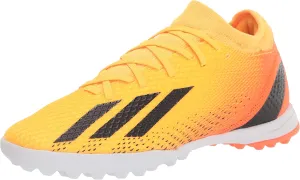 adidas Unisex X SPEEDPORTAL.3 Turf Soccer Shoe, Solar Gold/Black/Team Solar Orange, 12 US Men