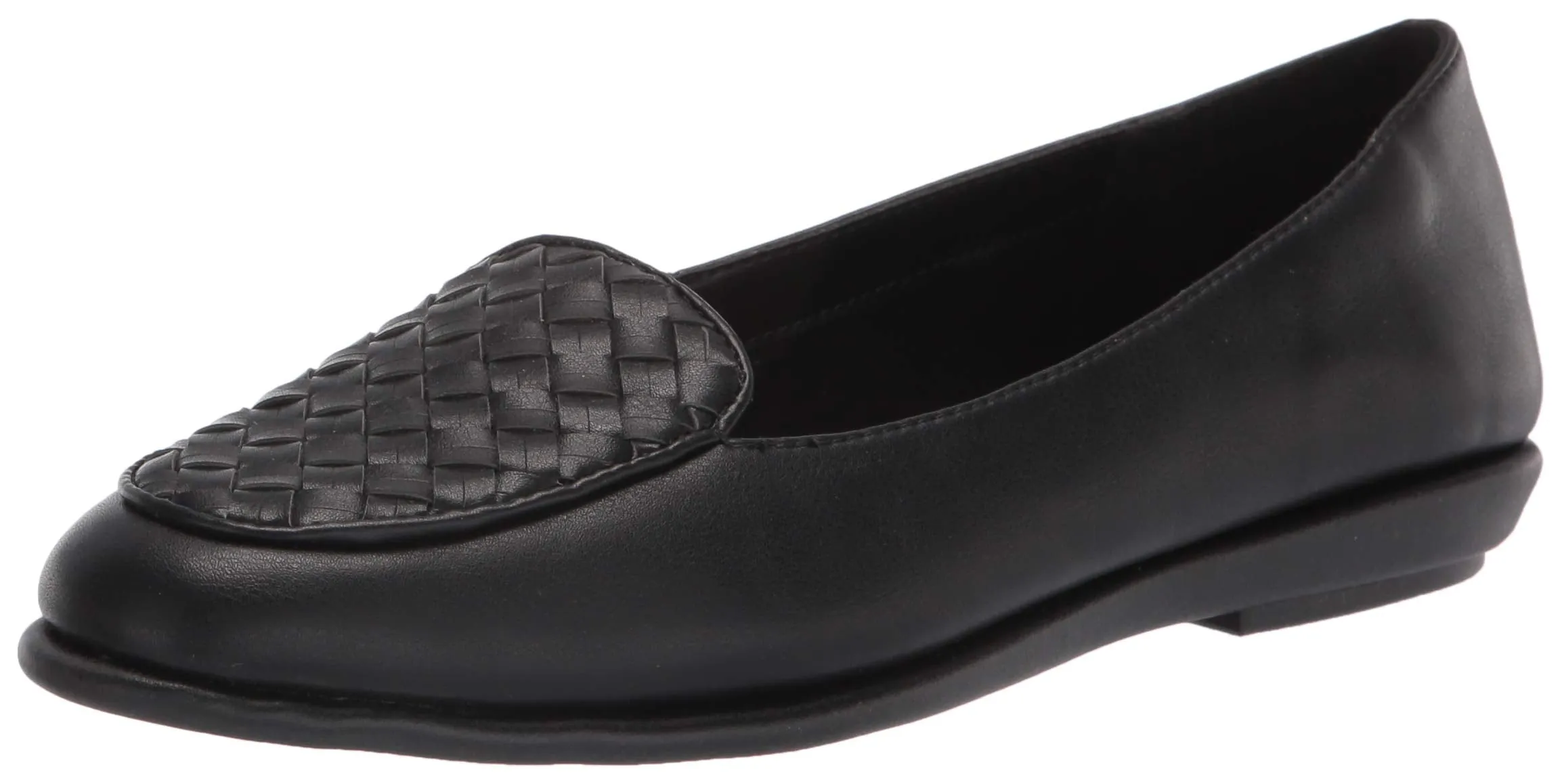 Aerosoles Women's Brielle Loafer Flat, Black, 6 Wide