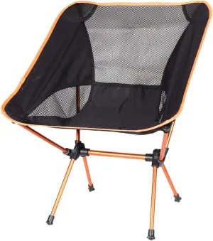 AISHANBAIHUODIAN Folding Fishing Chair Backrest Beach Chairs Lightweight Camping Hiking Seat Garden Ultralight Office Home Furniture BBQ Stool (Color : Bearing 105 kg)