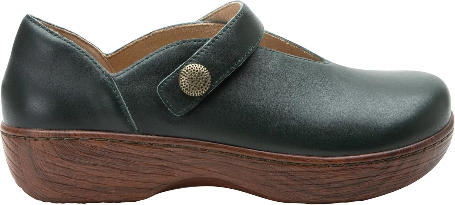Alegria Women's Opheliah Comfort Shoes V-Cut Leather Mary Jane