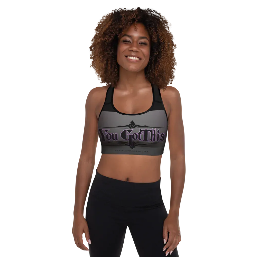 All-Over Print Padded Sports Bra