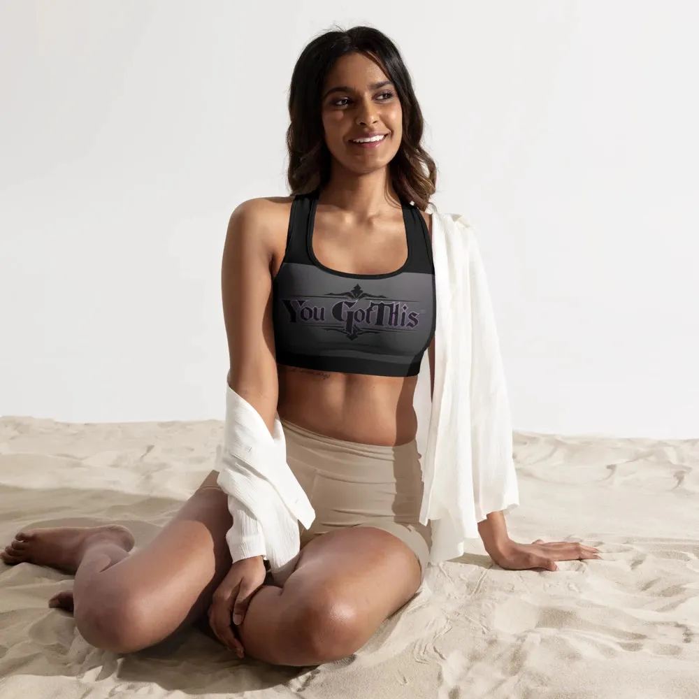 All-Over Print Padded Sports Bra