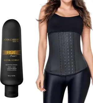 Ann Chery 2021 Latex Waist Trainer for Women |3 Hook Body Shaper|High Compression Colombian Waist Cincher |Daily & Sports Use