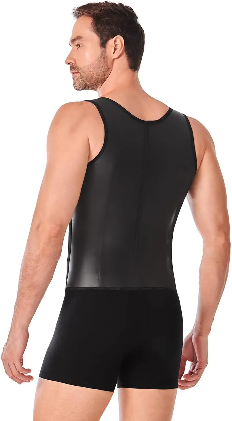 Ann Chery 2033 Men's Latex Girdle Vest|High Compression, Abdominal Control for a Defined Sculpted Silhouette| Men’s Shapewear
