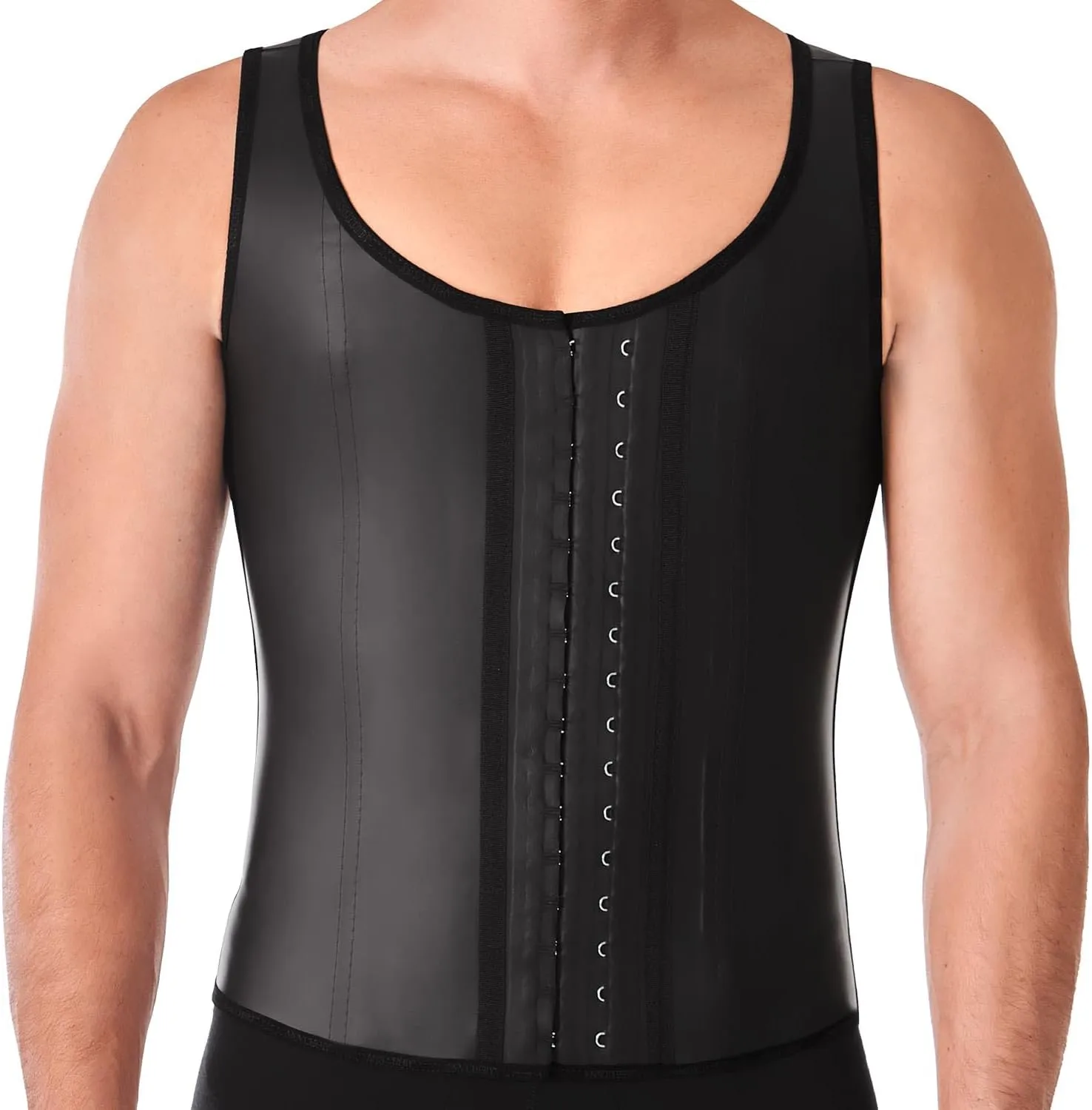 Ann Chery 2033 Men's Latex Girdle Vest|High Compression, Abdominal Control for a Defined Sculpted Silhouette| Men’s Shapewear