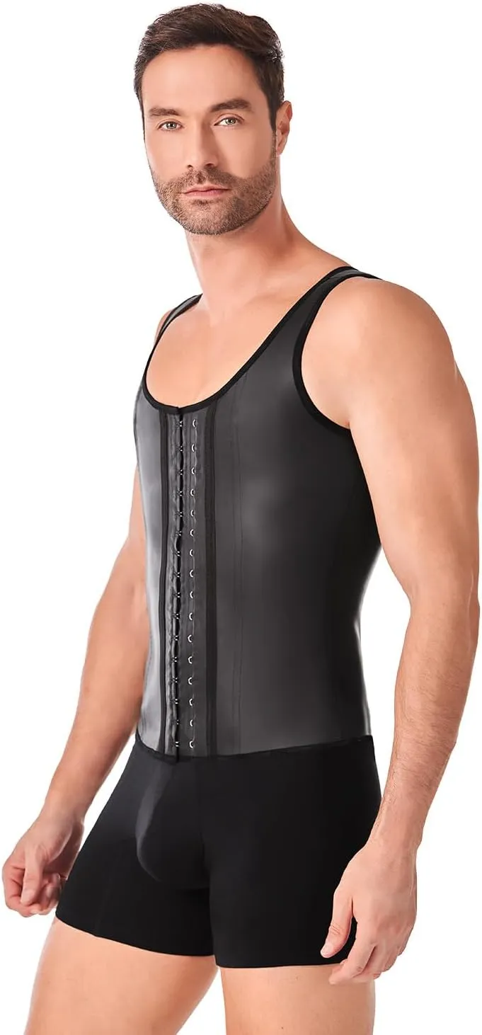 Ann Chery 2033 Men's Latex Girdle Vest|High Compression, Abdominal Control for a Defined Sculpted Silhouette| Men’s Shapewear