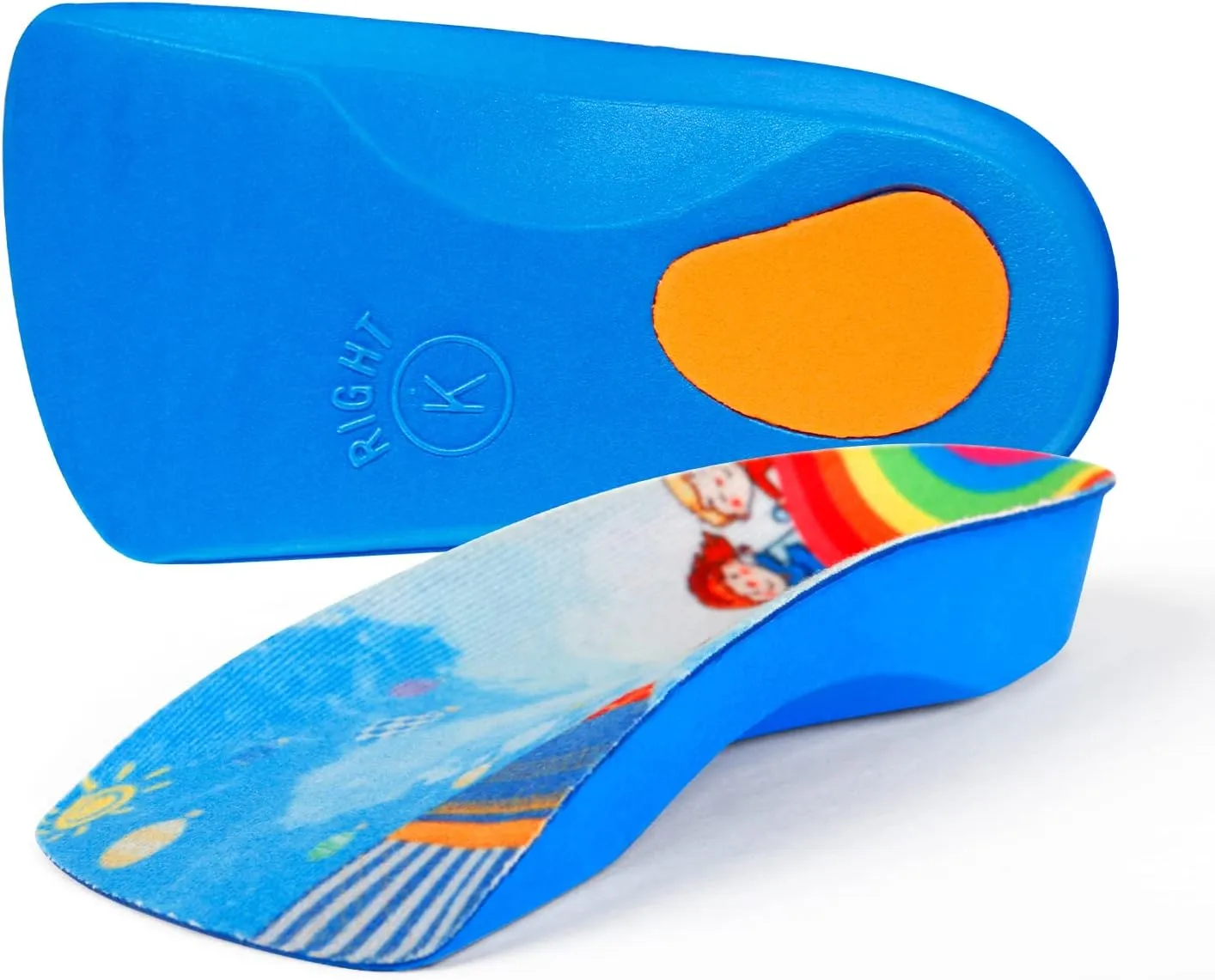 Arch Support Insole for Kids Shoes, Orthotic Shoes Inserts for Kids, 3/4 Length Inserts for Children’s Heel Pain, Flat Feet, Plantar Fasciitis, Pronation