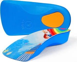 Arch Support Insole for Kids Shoes, Orthotic Shoes Inserts for Kids, 3/4 Length Inserts for Children’s Heel Pain, Flat Feet, Plantar Fasciitis, Pronation