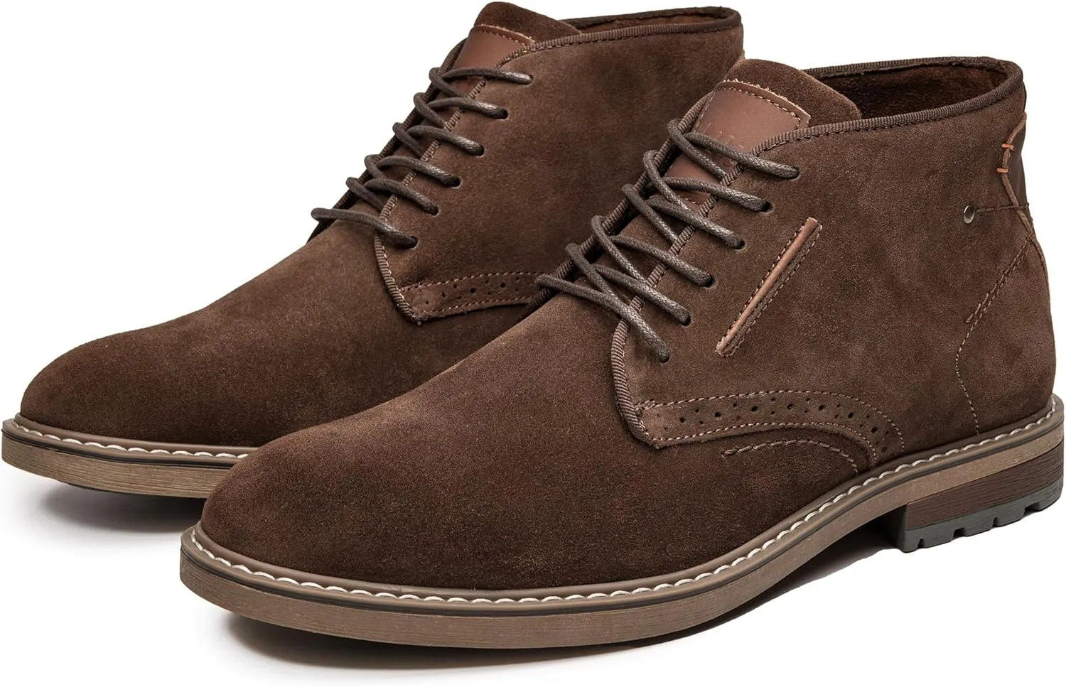 Arkbird Mens Chukka Boots Suede Leather Classic Fashion Casual Ankle Lace-up Dress Boots for Men