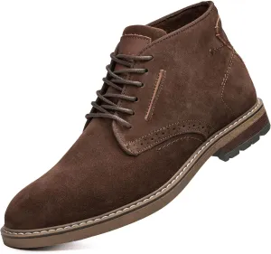 Arkbird Mens Chukka Boots Suede Leather Classic Fashion Casual Ankle Lace-up Dress Boots for Men