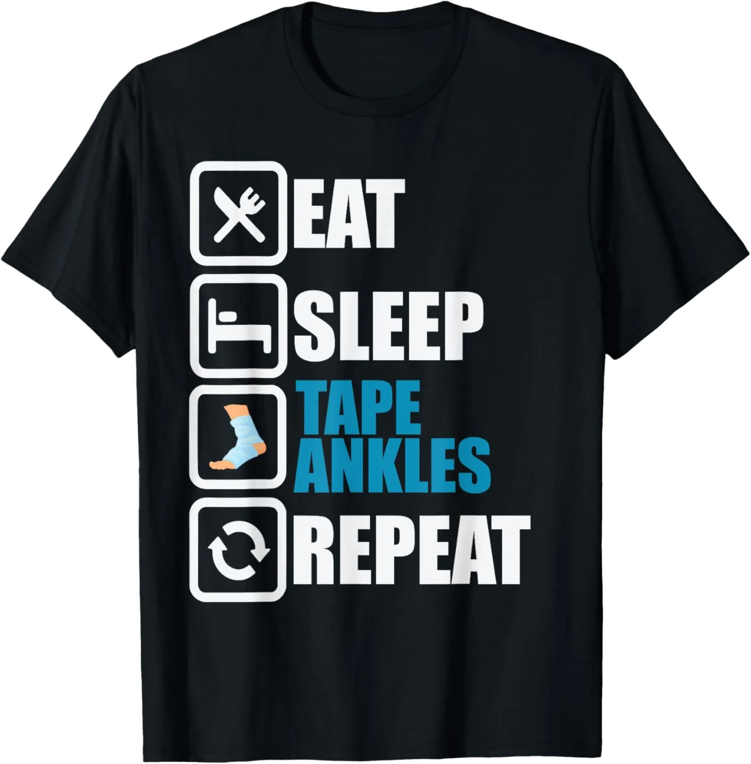 Athletic Trainer Tee Funny Taping Ankles Sports Graduation T-Shirt