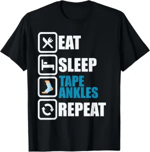 Athletic Trainer Tee Funny Taping Ankles Sports Graduation T-Shirt