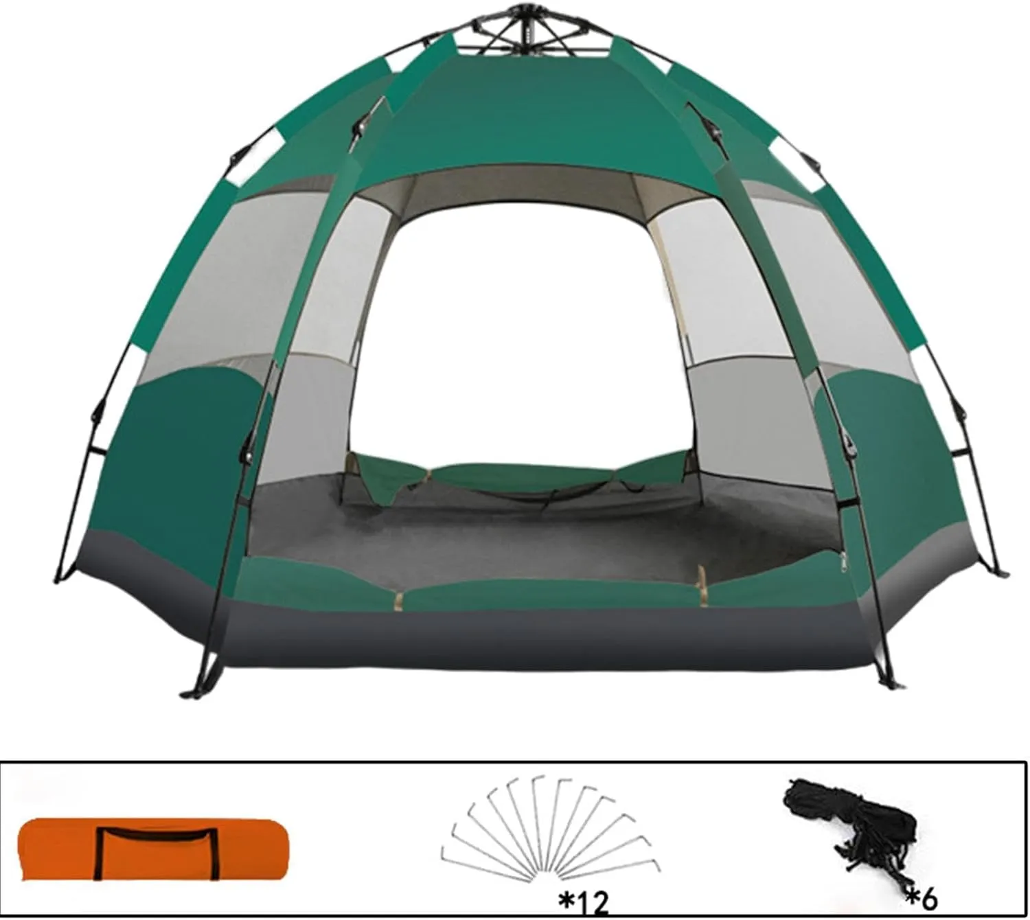 Automatic Camping Tent Traveling Tent Ventilated Oxford Cloth Quick Assemble Up Rainproof for Trekking Mountain Climbing
