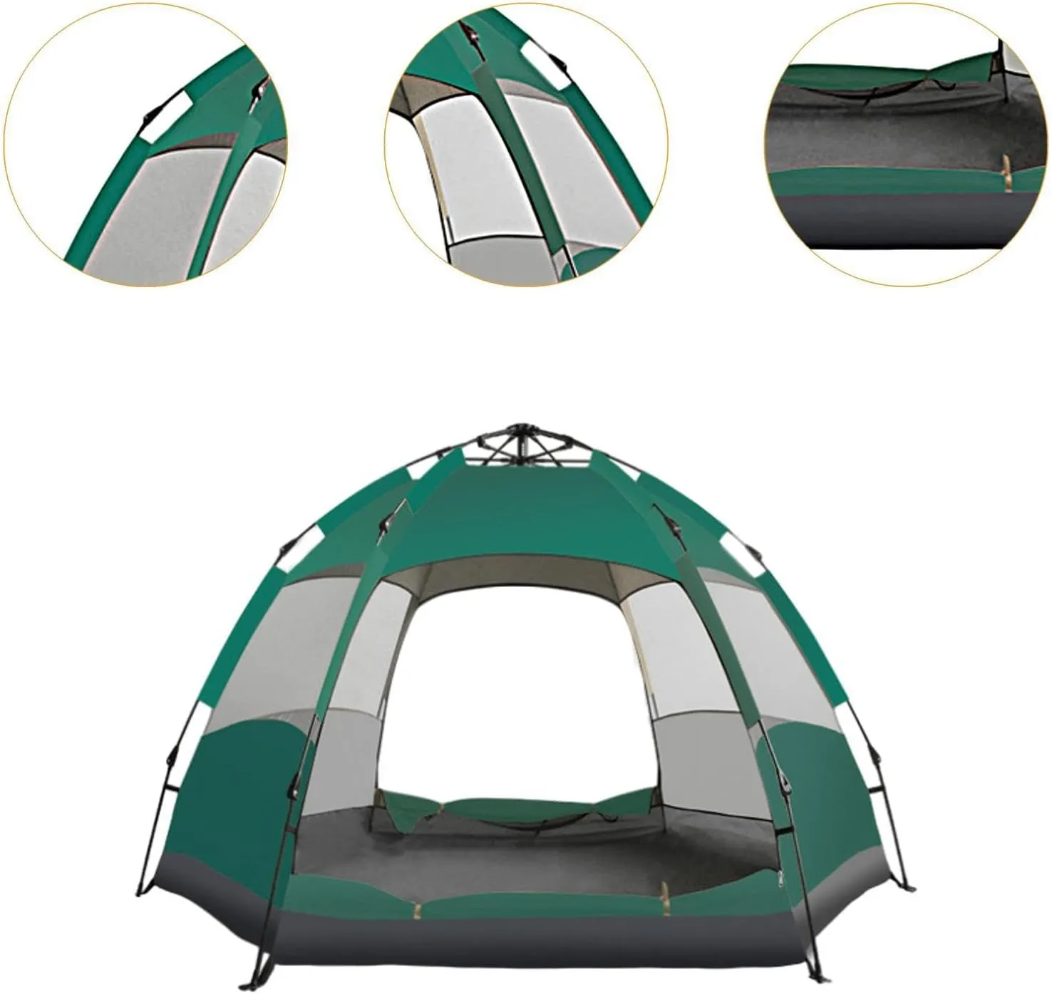Automatic Camping Tent Traveling Tent Ventilated Oxford Cloth Quick Assemble Up Rainproof for Trekking Mountain Climbing