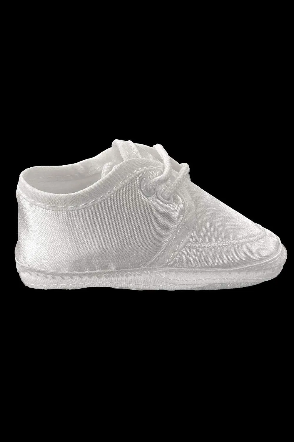 Baby Boy Satin Bootie Perfect for a Christening Baptism or Any Special Occasion