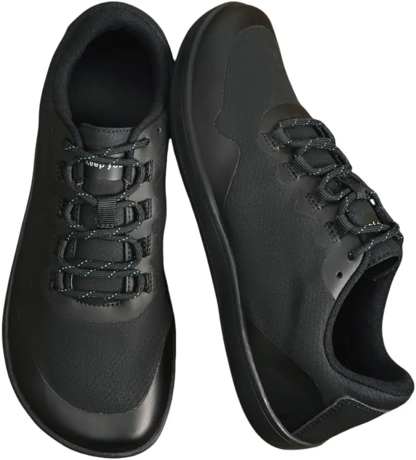 Barefoot Shoes for Women with Wide Toe Box Outdoor Non Slip Zero Drop Sole Minimalist Cross-Trainer Athletic Breathable for Walking and Running – Black/White