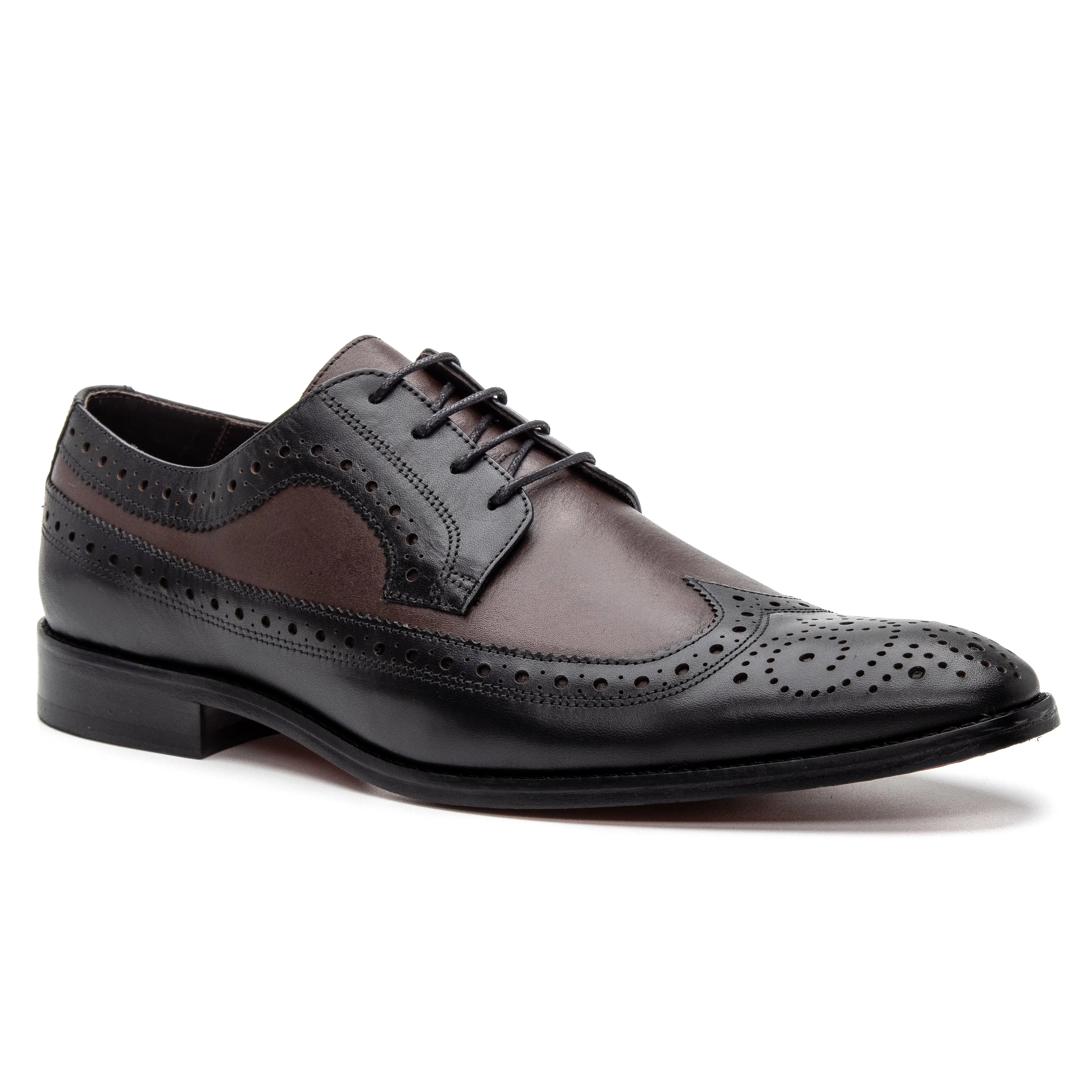 Barnaby Dress Oxford - Black/Brown