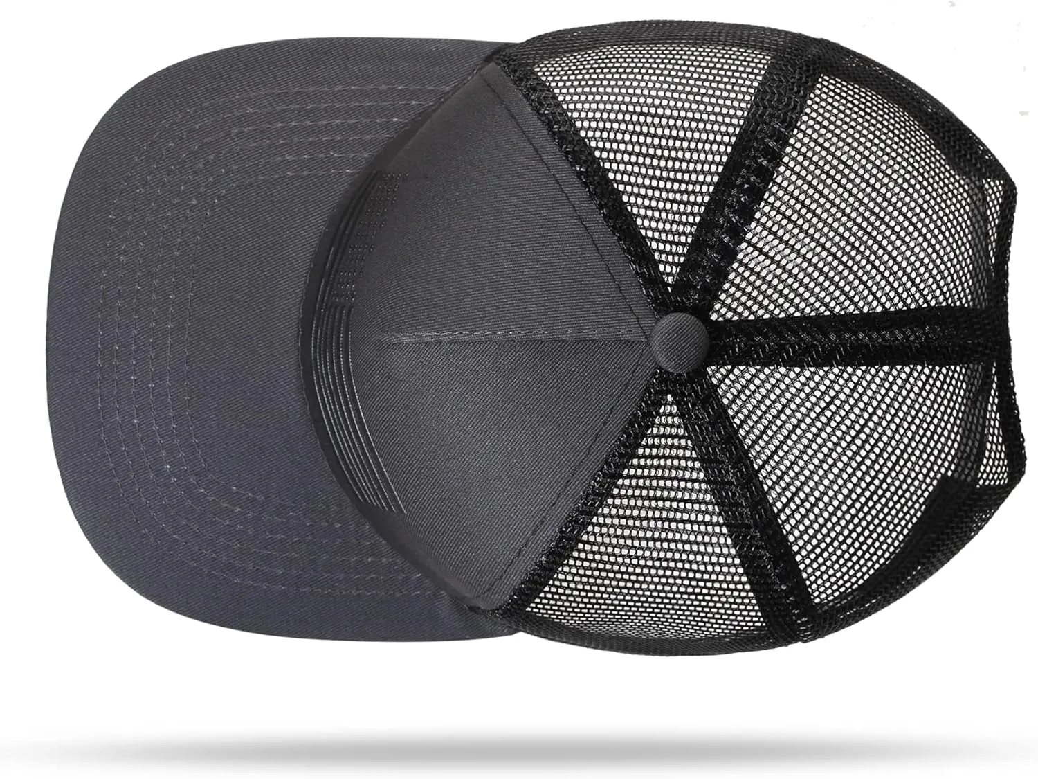 Baseball Cap, Snapback Trucker Hat for Men & Women with American Flag and Adjustable, Breathable Mesh, Flat Bill Hats