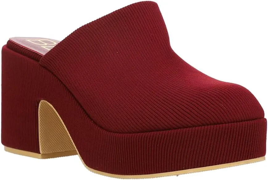 BEACH by Matisse Womens Jayde Platform Mule Clogs Casual - Red