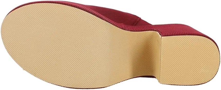BEACH by Matisse Womens Jayde Platform Mule Clogs Casual - Red