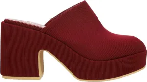 BEACH by Matisse Womens Jayde Platform Mule Clogs Casual - Red
