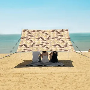 Beach Shade Tent with UPF50  UV Protection,Pattern Chess Pieces Chessboard Lightweight Camping Sun Shelter for Outdoor,Camping Trips, Fishing, Backyard,Picnics,Easy Set Up and Carry 9x10.5 FT