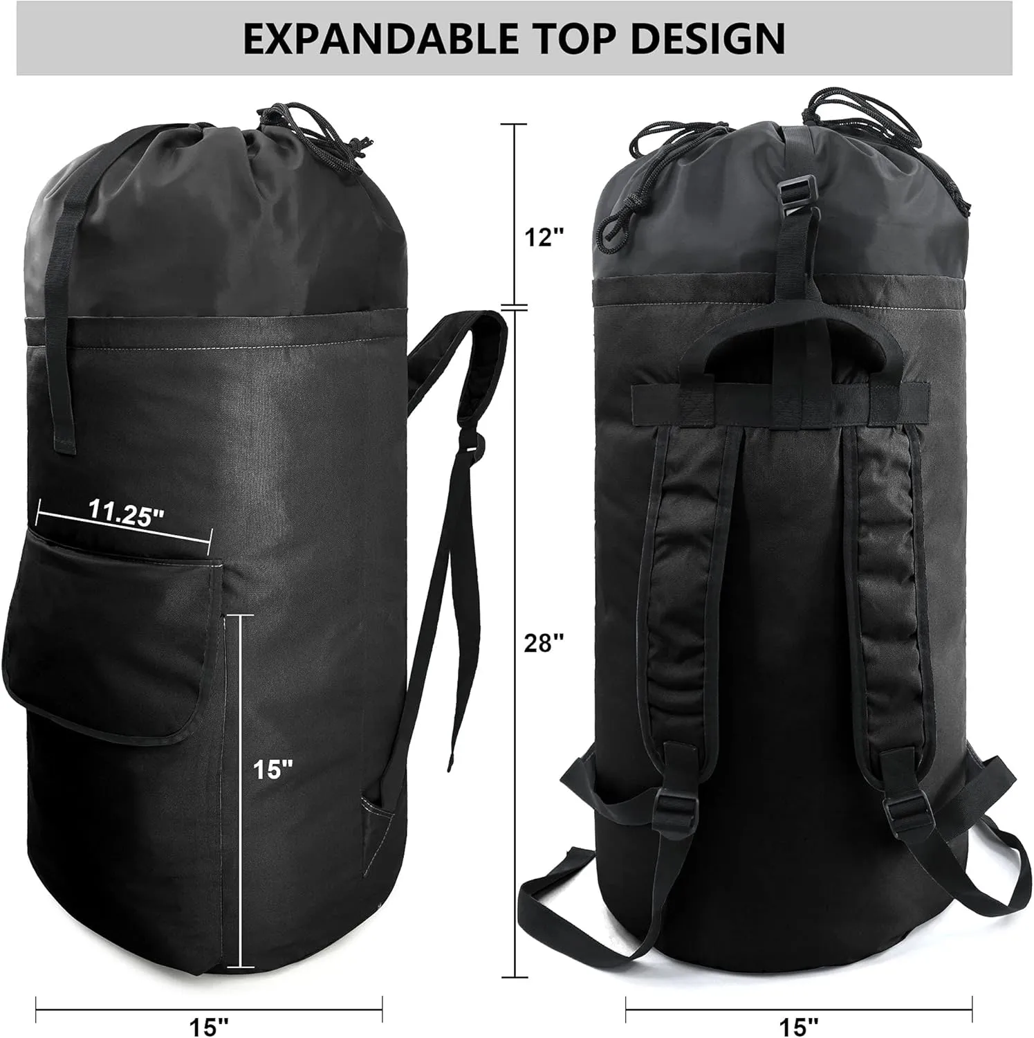 BeeGreen Laundry Backpack Bag Extra Large Heavy Duty