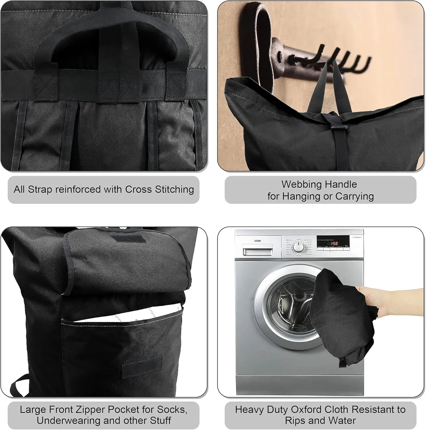 BeeGreen Laundry Backpack Bag Extra Large Heavy Duty