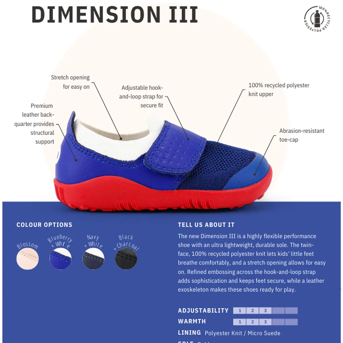 Bobux Iwalk Lo Dimension III Black Trainer 638504 Unisex CLEARANCE