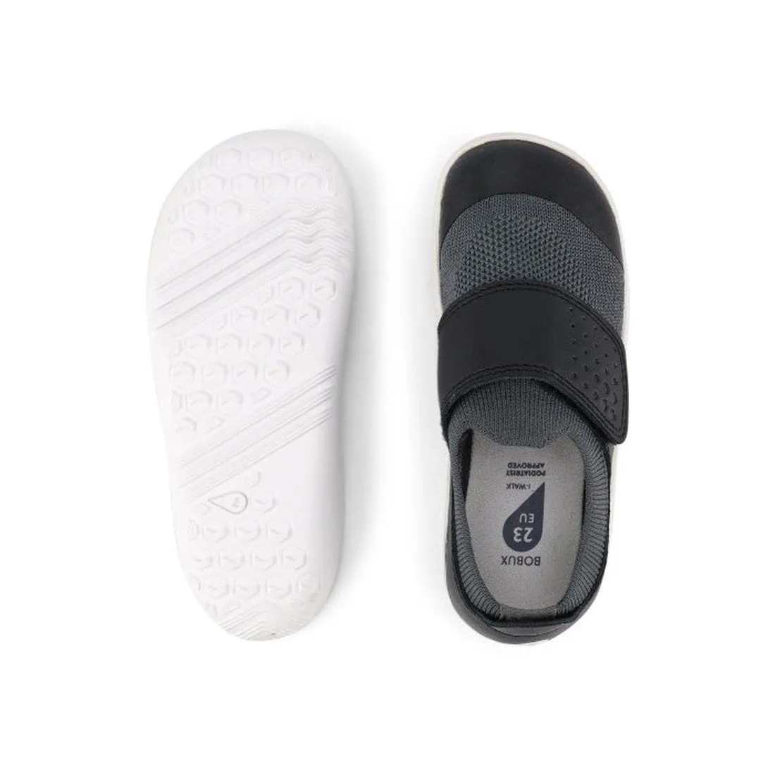 Bobux Iwalk Lo Dimension III Black Trainer 638504 Unisex CLEARANCE