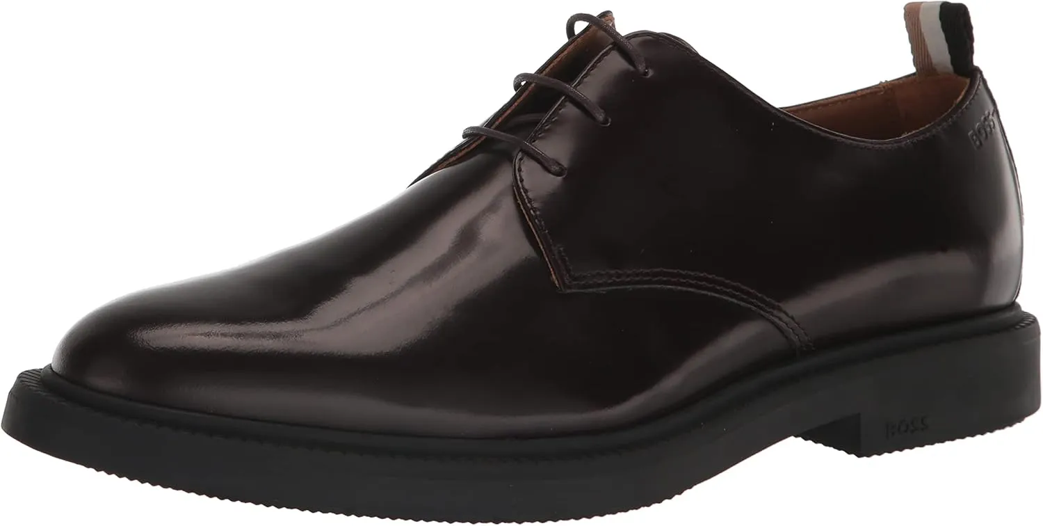 BOSS Men's Smooth Lace Up Derby Dress Shoe Oxford