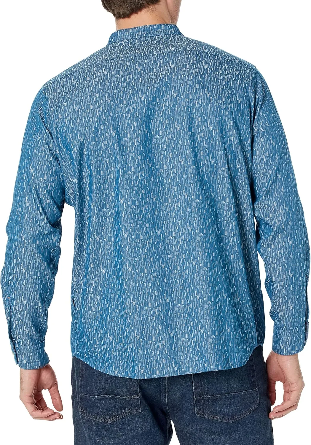 BOSS Men's Stand Up Collar Regular Fit Oxford Button Down Shirt
