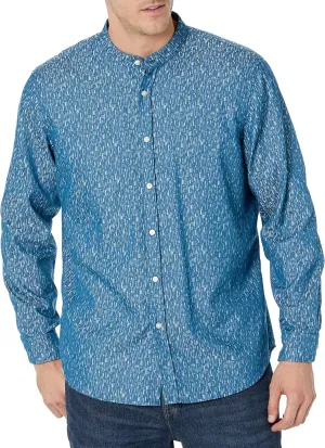 BOSS Men's Stand Up Collar Regular Fit Oxford Button Down Shirt