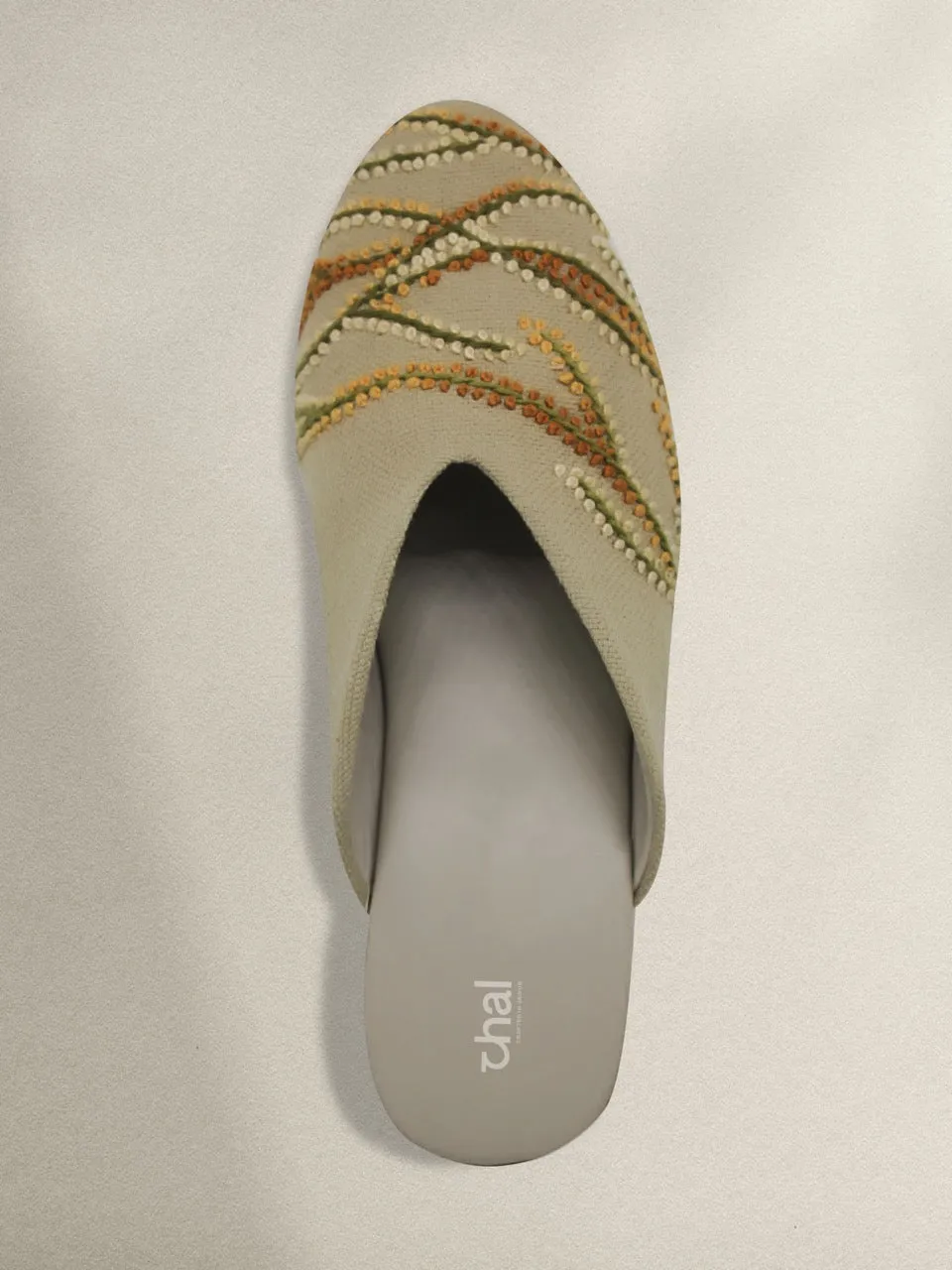 Bougainvillea Beige Mule
