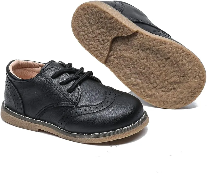 Boys School Uniform Dress Shoes Casual Oxford Flats Toddler Girl Dress Shoes