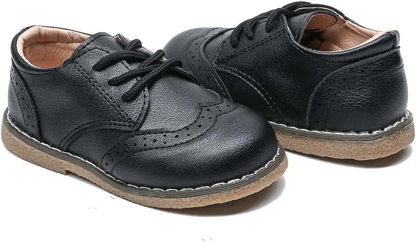 Boys School Uniform Dress Shoes Casual Oxford Flats Toddler Girl Dress Shoes