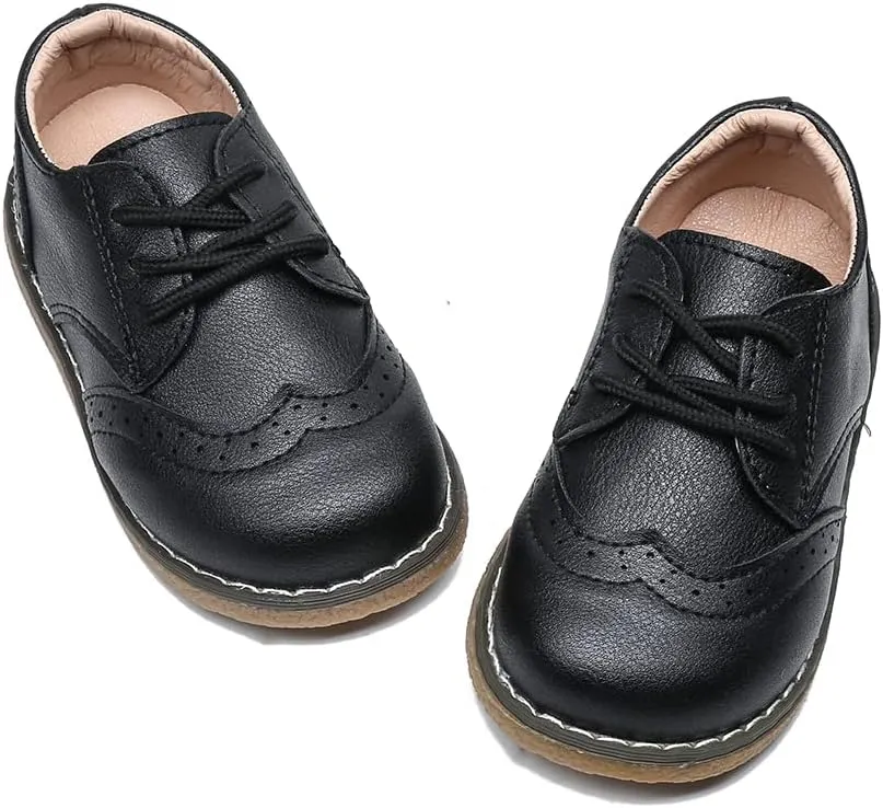 Boys School Uniform Dress Shoes Casual Oxford Flats Toddler Girl Dress Shoes