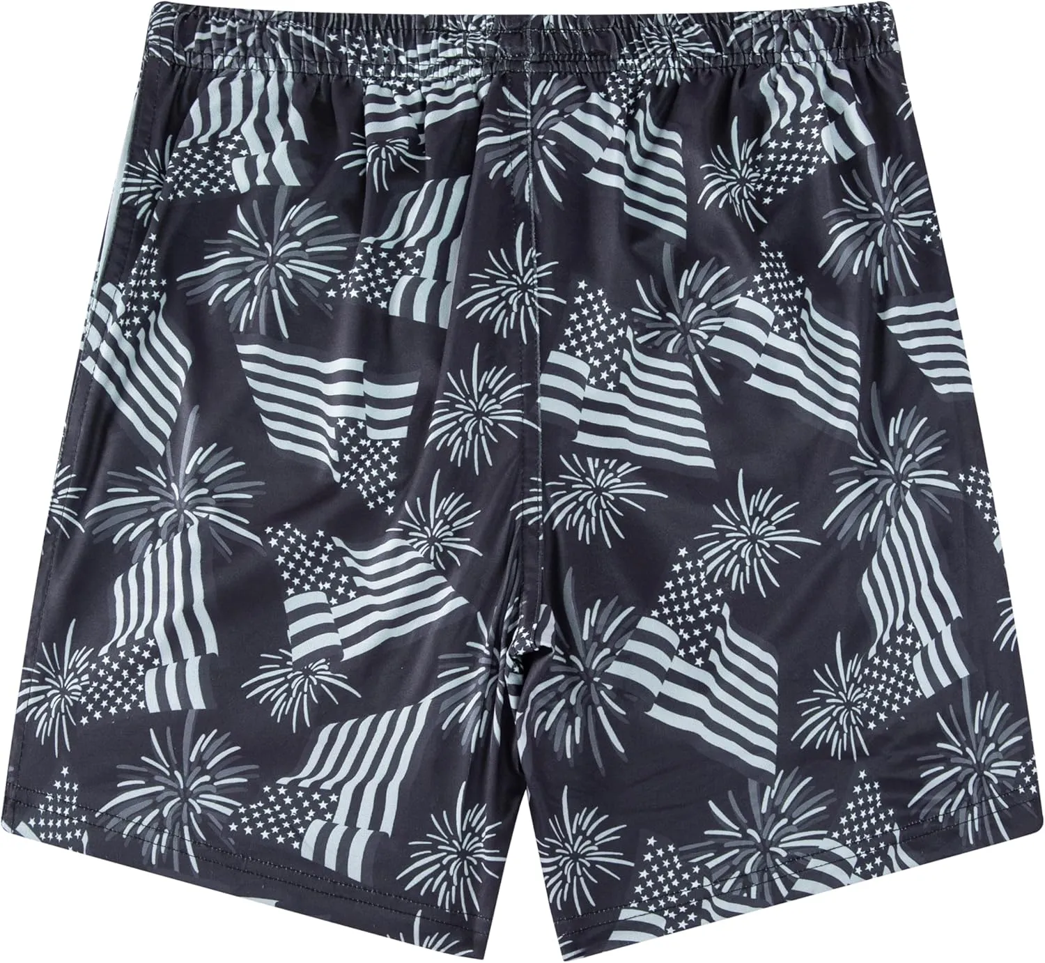 Boys Swim Trunks with Compression Liner Boys Stretch Swim Shorts Quick Dry 2 in 1 Beach Shorts 4-17 Y