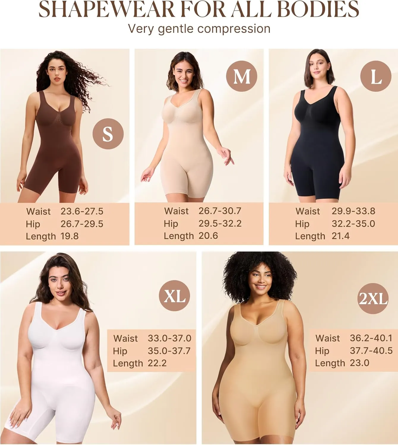 BRABIC Waist Trainer Shapewear Bodysuits for Women Tummy Control Seamless Full Low Back Faja Body Shaper Butt Lifter