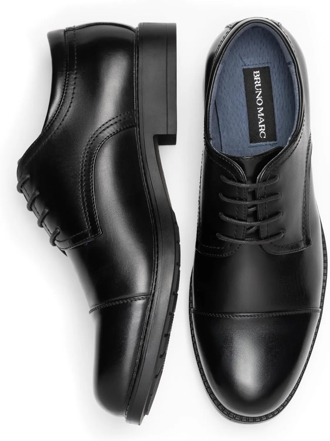 Bruno Marc Men's Dress Oxford Shoes Classic Lace Up Formal Cap Toe Shoes