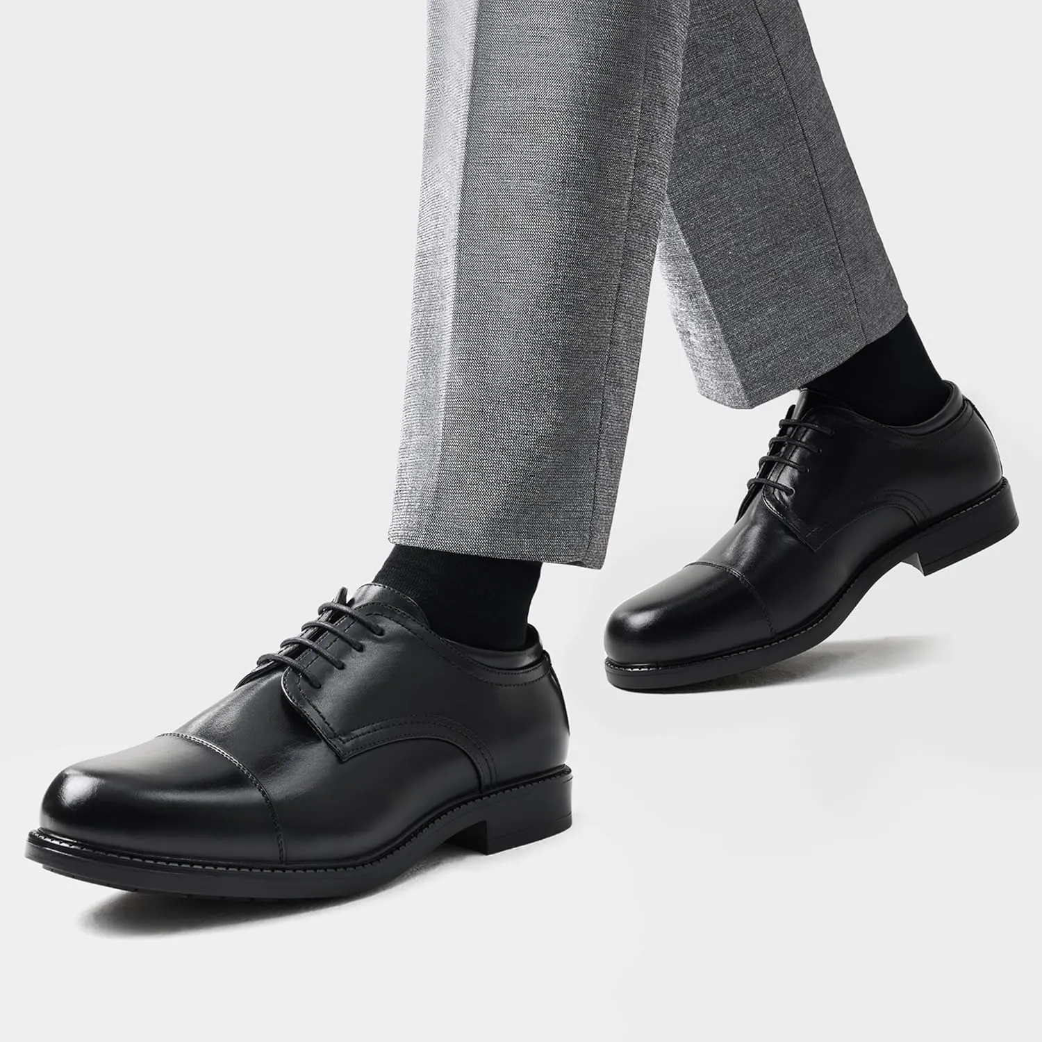 Bruno Marc Men's Dress Oxford Shoes Classic Lace Up Formal Cap Toe Shoes