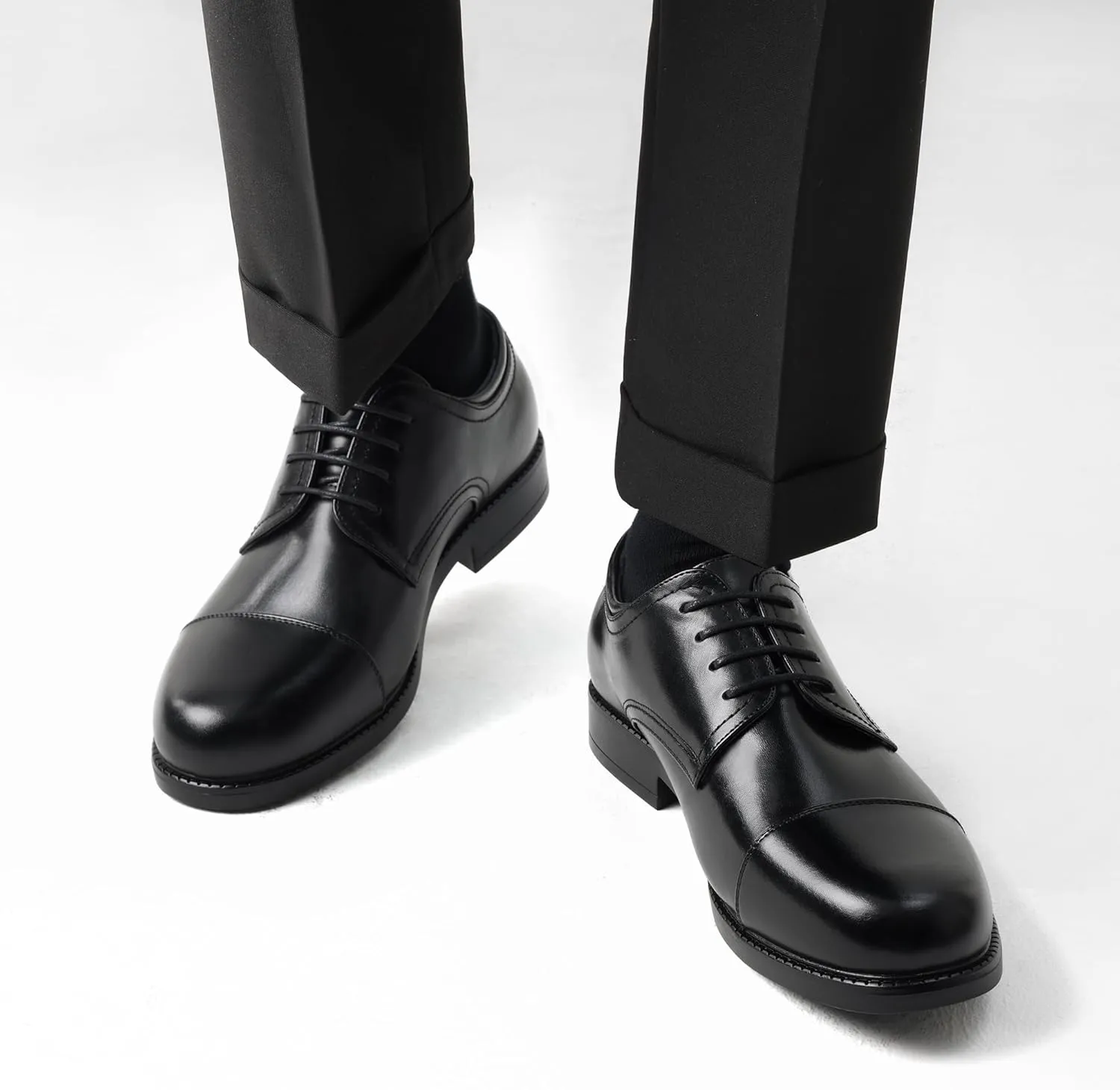 Bruno Marc Men's Dress Oxford Shoes Classic Lace Up Formal Cap Toe Shoes
