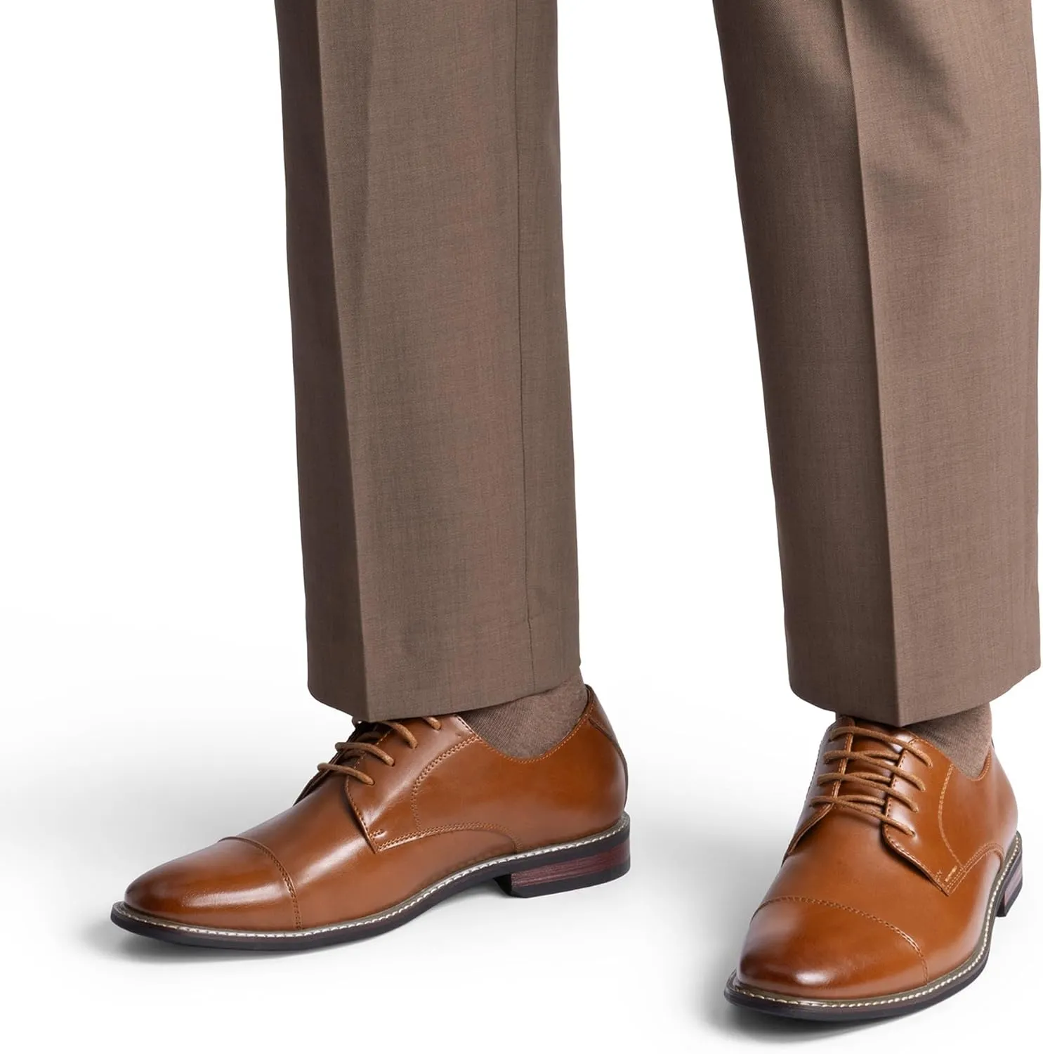 Bruno Marc Men's Prince Classic Modern Formal Oxford Lace Up Dress Shoes