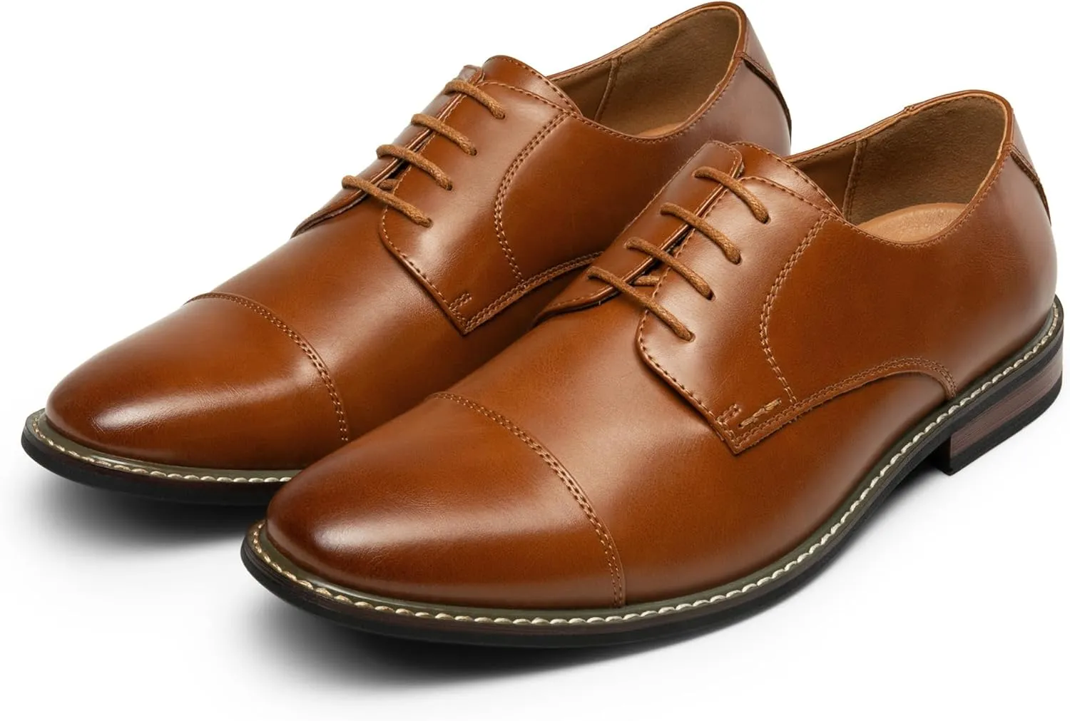 Bruno Marc Men's Prince Classic Modern Formal Oxford Lace Up Dress Shoes