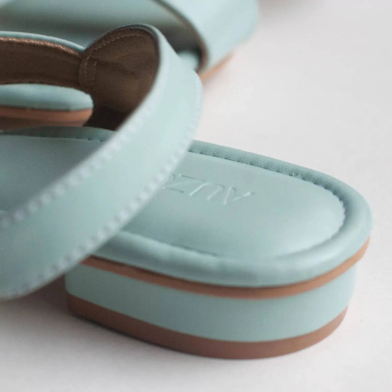 CALM Powder Blue Flat Sandals