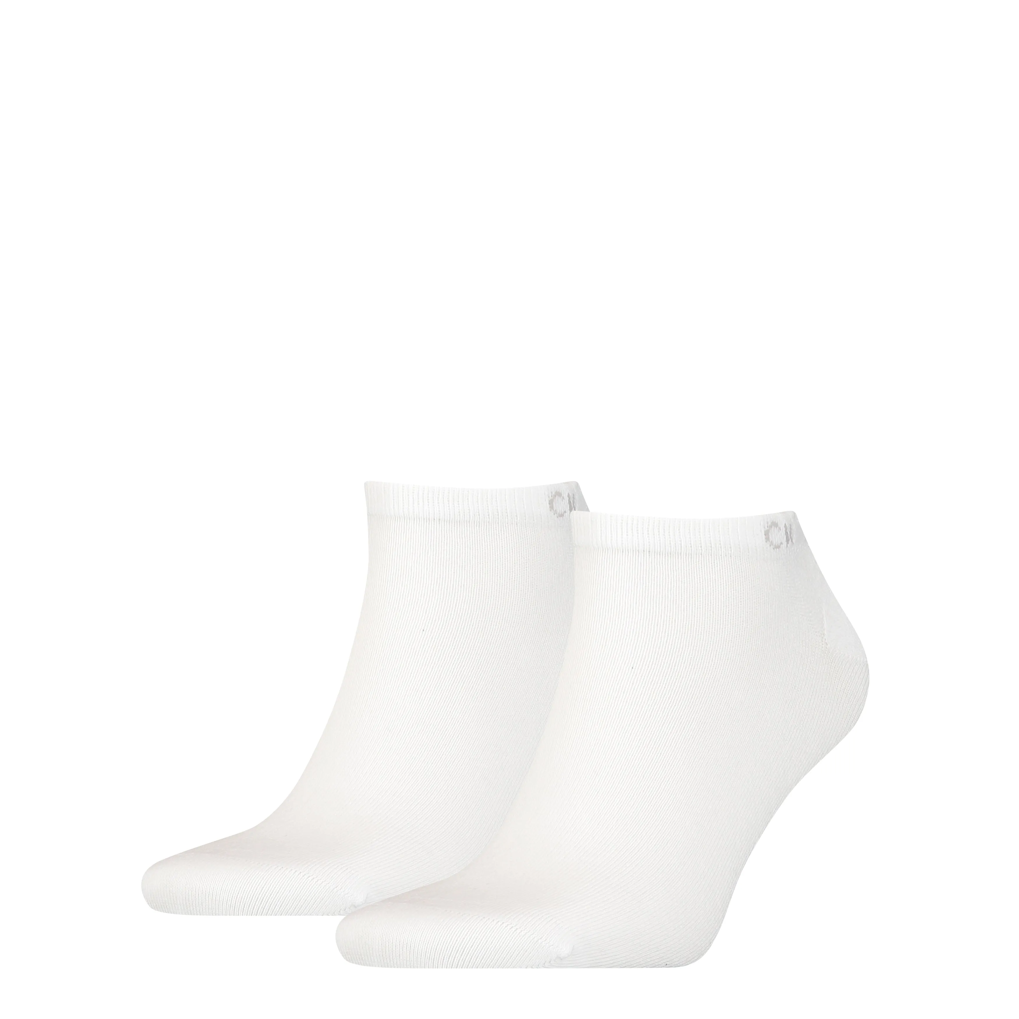 Calvin Klein 2 Pack Mens Ankle Trainer Socks White